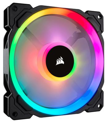 Corsair LL140 RGB, Ventilator, 14 cm, 600 RPM, 1300 RPM, 25 dB, 51,5 cfm