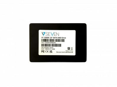 V7 V7SSD512GBS25E, 512 GB, 2.5", 520 MB/ s, 6 Gbit/ s