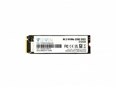 V7 V7SSD512GBNV3E, 512 GB, M.2, 1929 MB/ s, 6 Gbit/ s