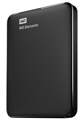 WD WD Elements Portable, 1 TB, 2.5", 3.2 Gen 1 (3.1 Gen 1), Schwarz