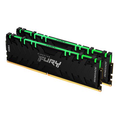 Kingston FURY Renegade RGB, 16 GB, 2 x 8 GB, DDR4, 3200 MHz, 288-pin DIMM