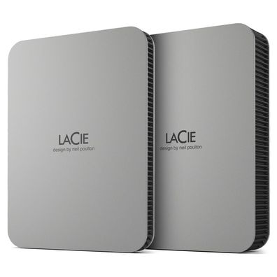 LaCie Mobile Drive (2022), 1 TB, 2.5", 3.2 Gen 1 (3.1 Gen 1), Silber