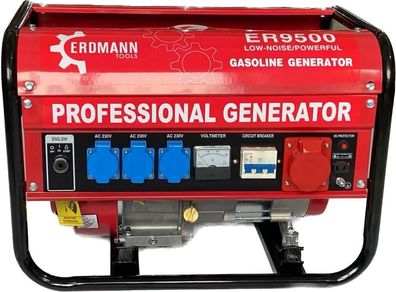 Generator Aggregat 4-Takt 6,5 PS Benzin Stromerzeuger Notstromaggregat