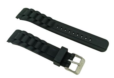 s. Oliver Uhrenarmband | Silikon schwarz 20mm SO-2290 SO-2549 SO-2584