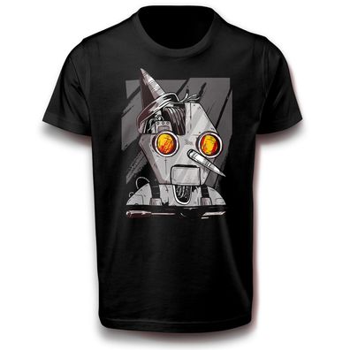 Roboter Marionette Pinocchio T-Shirt Baumwolle Humanoider Mecha Fiction Fun