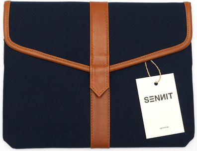 SENNIT Sleeve Schutzhülle iPad Pro 9,7 Zoll Canvas & Leder blau