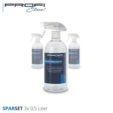 Sanitärreiniger -Hochkonzentrat- 3 x 500ml Sprühflasche