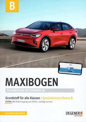 Führerschein Fragebogen B Fragenkatalog + Autoführerschein Fahrschulapp 04/2024