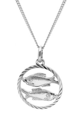 trendor Schmuck Fische Sternzeichen Halskette Silber 925 68260-03