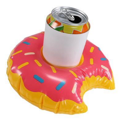 Pool Getränkehalter Donut aufblasbar schwimmender Dosenhalter angebissener Donut