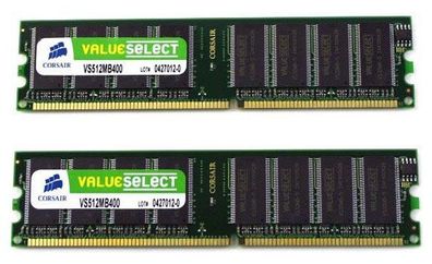 Corsair 8GB (2x4GB) DDR3 1600MHz UDIMM, 8 GB, 2 x 4 GB, DDR3, 1600 MHz, 240-pin DIMM