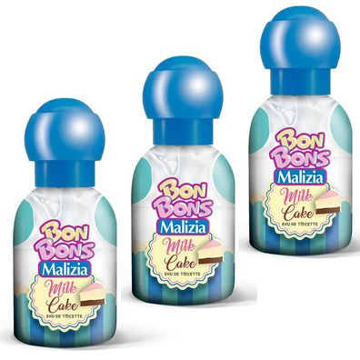 Malizia Bon Bons Milk Cake Eau de Toilette 3x 50 ml Vapo