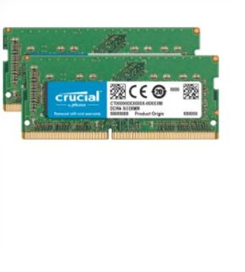 Crucial 16GB DDR4-2400, 16 GB, 2 x 8 GB, DDR4, 2400 MHz