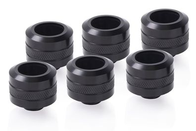 Alphacool 17477, Anpassungssatz, Messing, Schwarz, 1/4 Zoll, 23 mm, 2,6 cm