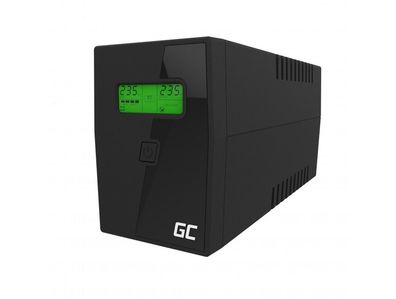 Green Cell UPS01LCD, Line-Interaktiv, 0,6 kVA, 360 W, Sine, 230 V, 230 V