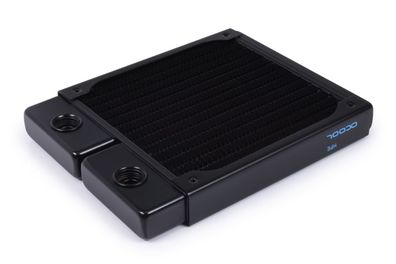 Alphacool 14435, Radiator, Messing, Kupfer, Edelstahl, Schwarz, 1/4", 0,8 bar, 120 mm