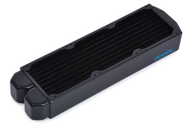 Alphacool 14438, Radiator, Kupfer, Stahl, Schwarz, 1/4", 80 mm, 286 mm