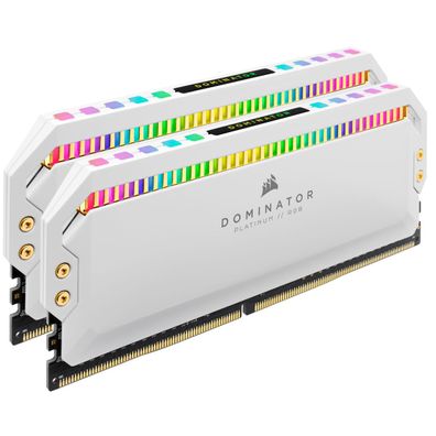 Corsair Dominator CMT32GX4M2E3200C16W, 32 GB, 2 x 16 GB, DDR4, 3200 MHz, 288-pin DIMM