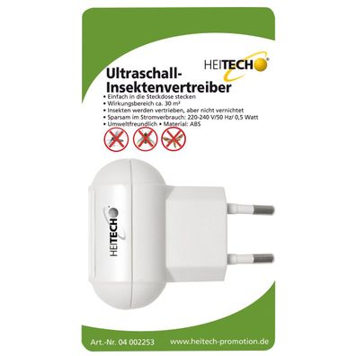 Heitech Ultraschall-Insektenvertreiber für die Steckdose