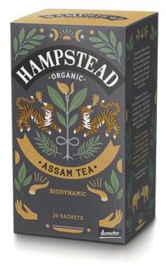 Hampstead Tea 3x Organic Demeter Assam Black Tea 40g