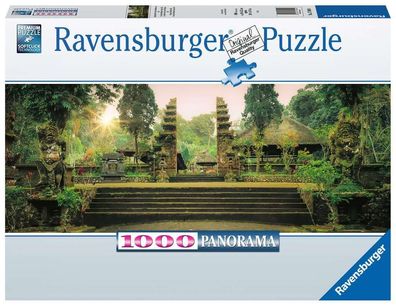 Ravensburger 17049 Jungle Tempel Pura Luhur Batukaru, Bali 1000 Teile Panorama Puzzle