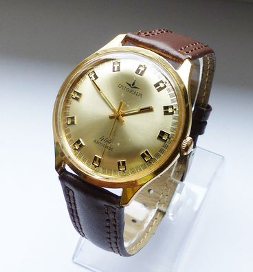 Schöne große Dugena Classic XL 17Jewels Herren Vintage Armbanduhr