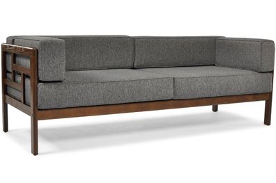 BETTSO Dreisitziges Gartensofa EDEN 3 mit graphitfarbenem Sitz