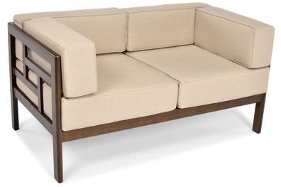 BETTSO Bequemes Sofa EDEN 2 für den Garten oder die Terrasse in Beige