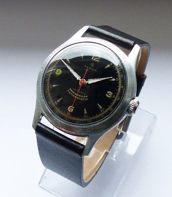 Schöne seltene Präzis ( Fritz Harms ) Military 15Rubis Herren Vintage Armbanduhr