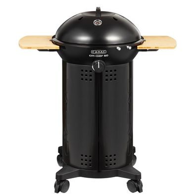 Cadac Citi Chef 50 BBQ Grill Gasgrill 50mbar Black Grillfläche ø 46 cm Grillwagen 20