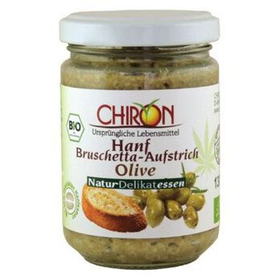 CHIRON 3x Hanf-Bruschetta Aufstrich Olive 130g