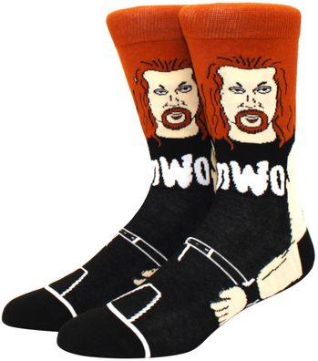 Kevin Scott „Nash“ WWE Socken - WWE Wrestling Sport Motivsocken in 3/4-Länge