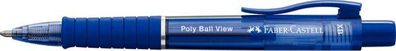 Kugelschreiber POLY BALL View, admiral blue, mit Großraummine XB, Schreibfarbe: blau