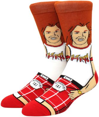 Roddy Piper „Rowdy“ WWE Socken - Wrestling USA Sport Motivsocken in 3/4-Länge