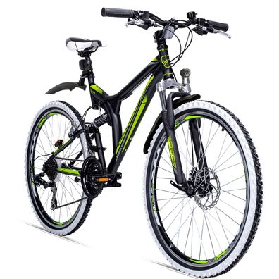 Bergsteiger Phoenix 26 Zoll Mountainbike, geeignet ab 160 cm, Scheibenbremse, Shimano