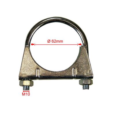 Auspuffbügelschelle M 10 Ø 62 mm