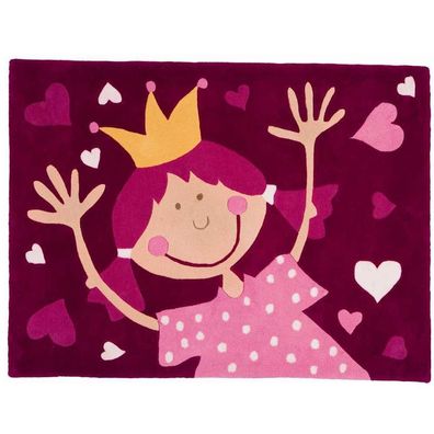 Sigikid Teppich rot rosa 49195 Pinky Queeny Prinzessin Kinder Kinderteppich