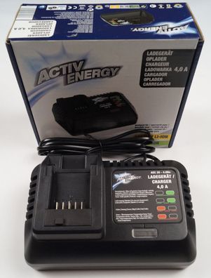 NEU Activ Energy Ferrex Akku Ladegerät fér Akku-Pack 20V/40V 2Ah 2,5Ah 5Ah Akkus