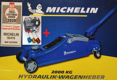 Michelin hydraulischer Auto Rangier Wagenheber bis zu 2t 2000 kg + Schlagnésse