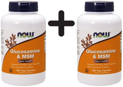 2 x Glucosamine & MSM - 180 vcaps