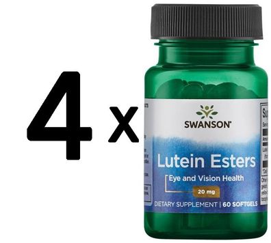 4 x Lutein - 60 softgels