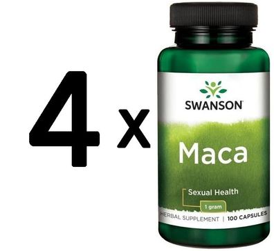 4 x Maca, 500mg - 100 caps