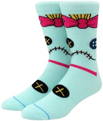 Türkise Lilo & Stitch Lustige Motivsocken - Lilo & Stitch 360° Disney Motiv-Socken