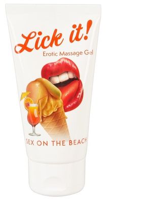 Lick it! Sex on the Beach - Gleitgel mit fruchtig-prickelndem Cocktail-Aroma - 50 m