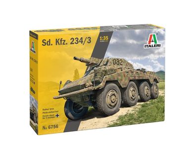 Italeri Sd. Kfz. 234/3 Panzerspähwagen 510006756 Maßstab 1:35 Nr. 6756 Bausatz