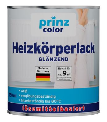 plid® Heizkörperlack lösemittelhaltig Glänzend Weiß / Thermolack hitzebeständig 80°