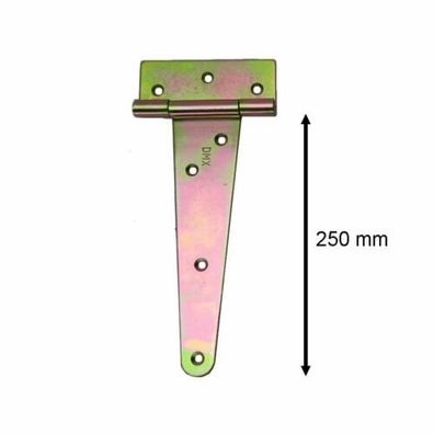 R35 T-Scharnier 250 mm Kreuzgehänge Torband Ladenband Scharnier verzinkt