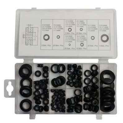 Normex Qualitäts-Werkzeuge Gummi-Durchgangstüllen 110tlg Sortiment 14-140