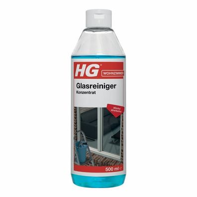 9,18€/ Liter) HG Glasreiniger Konzentrat 500ml Fensterputzer streifenfrei