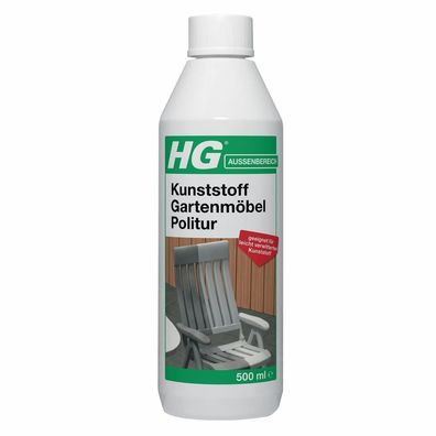 19,78€/ Liter) HG Kunststoff Gartenmöbel Politur 500ml Garten Pflege